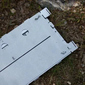 Kamp Ayısı® PyroWide™ Geniş Katlanır Metal Ateş Kutusu - 2mm Gri Galvaniz Çelik, Çantalı, 39.5 x 26.5 x 21 cm - 11