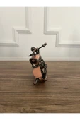 lemontpiel El Yapımı Dekoratif Metal Motosiklet - 15 x 9 cm - 5