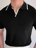 Erkek Uzun Kollu Yakalı Triko Bluz thumbnail 2