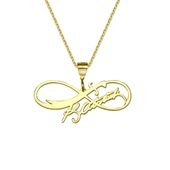 Atatürk İmzalı Zülfikar Sonsuzluk Gümüş Kolye - Altın thumbnail 1