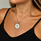 Hz.Süleyman Mührü Gümüş Kolye - Gümüş thumbnail 2