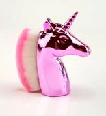 Pembe Unicorn Manikür Toz Fırçası Allık ve Makyaj Fırçası - 1
