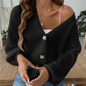 Kadın önü Düğmelitriko Hırka thumbnail 3