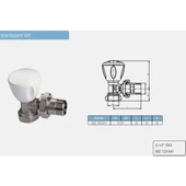 E.C.A Köşe Radyatör Valfi 2 Adet 1/2 Rv3 602120641 Eca thumbnail 4