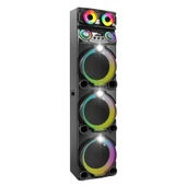Zore GD-3127 Dijital LED Göstergeli Mikrofonlu RGB TWS Üçlü 12 inç Stereo Bass Kablosuz Karaoke Hoparlör - 1