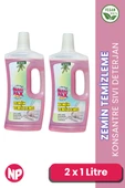 ZEMİN TEMİZLEME SIVI DETERJAN BAHAR KOKULU 2 x 1 LİTRE - 1