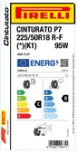 225/50R18 95W R-F CINTURATO P7 (*)  Yaz Lastiği (2025 Üretim) - 3