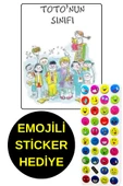 EMOJİLİ  STİCKER HEDİYE  - OKUL ÖNCESİ RESİMLİ KİTAPLAR  - TOTO'NUN SINIFI - 1