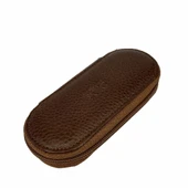 Hakiki Deri Fermuarlı Anahtarlık Şık ve Fonksiyonel Taba thumbnail 3