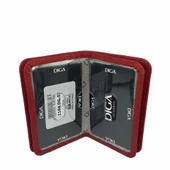 Diga 1169 Hakiki Deri Minimal Kartlık Kırmızı thumbnail 6