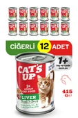 Cats Up Yaş Yetişkin Kedi Maması Ciğerli 415gr 12Li thumbnail 1