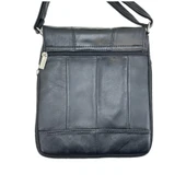 Hakiki Deri Cayu651 Postacı Çanta Siyah thumbnail 4