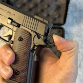 Dan Wesson 10mm Minyatür Tabanca Metal Doldurulabilir Torch Çakmak Siyah - 7