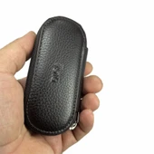 Hakiki Deri Fermuarlı Anahtarlık Şık ve Fonksiyonel Kahve thumbnail 1