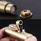 Promise Vintage Çakmak Benzinli Muhtar Çakmağı Sarı thumbnail 5