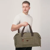 ÇÇS 40231 Kanvas Seyahat Çantası Yeşil thumbnail 3