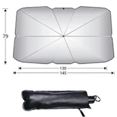 Marlux Araba Camı Şemsiyesi Katlanır UV Yansıtıcı Araç Güneşlik thumbnail 4