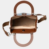 Classy Mini Keten Kadın Çanta Mavi thumbnail 3