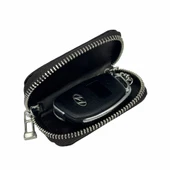 Hakiki Deri Otomobil Anahtarlığı Araba Anahtar Kılıfı Kahve thumbnail 4