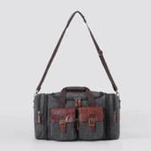 ÇÇS 40232 Genişleyebilir Kanvas Seyahat Çantası Valiz Siyah thumbnail 1