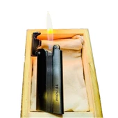 Çelik Depolu Promise Slim Pirinç Çakmak Füme - 2