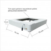 Kaliteli Küflenmez Buzdolabı Çamaşır Makinesi Deepfriz Dolap Beyaz Eşya Tekerlekli Çeksür Taşıyıcı - 3