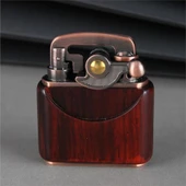 Sm-090T Vintage Benzinli Ahşap Çakmak Kestane thumbnail 7