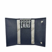 Hakiki Deri Organizer Dikey Anahtarlık Lacivert thumbnail 4