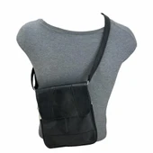 Hakiki Deri Cayu651 Postacı Çanta Siyah thumbnail 2