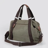 ÇÇS 40230 Kanvas Seyahat Çantası Yeşil thumbnail 4