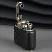 Sm-090T Vintage Benzinli Ahşap Çakmak Siyah thumbnail 3