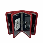 Diga 1169 Hakiki Deri Minimal Kartlık Bordo thumbnail 6