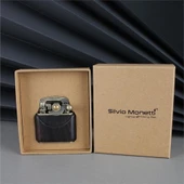 Sm-090T Vintage Benzinli Ahşap Çakmak Siyah thumbnail 4