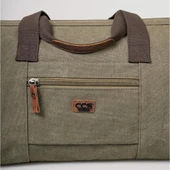 ÇÇS 40231 Kanvas Seyahat Çantası Yeşil thumbnail 6