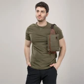 ÇÇS 31510 Çift Kanvas Bel Çantası Yeşil thumbnail 4