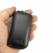 Hakiki Deri Otomobil Anahtarlığı Araba Anahtar Kılıfı Kahve thumbnail 1