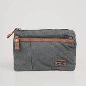 ÇÇS 31510 Çift Kanvas Bel Çantası Siyah thumbnail 3