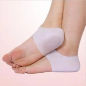 Silikon Topuk Çorabı Beyaz Renk - 3