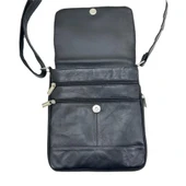 Hakiki Deri Cayu651 Postacı Çanta Siyah thumbnail 3