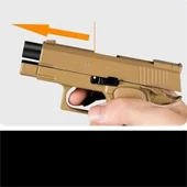 Dan Wesson 10mm Minyatür Tabanca Metal Doldurulabilir Torch Çakmak Tan thumbnail 2