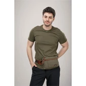 ÇÇS 31510 Çift Kanvas Bel Çantası Yeşil thumbnail 2