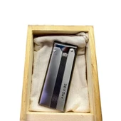 Çelik Depolu Promise Slim Pirinç Çakmak Füme - 1