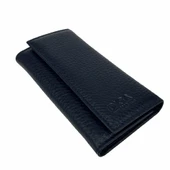 Hakiki Deri Organizer Dikey Anahtarlık Lacivert thumbnail 5