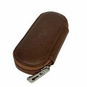 Hakiki Deri Fermuarlı Anahtarlık Şık ve Fonksiyonel Taba thumbnail 4