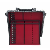 Takı ve Tespih Çantası Kilitli Sürgülü Yumuşak Astar 30'lu Mermer Desen thumbnail 1