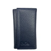 Hakiki Deri Organizer Dikey Avuçiçi Anahtarlık Lacivert thumbnail 4