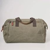 ÇÇS 40231 Kanvas Seyahat Çantası Yeşil thumbnail 5