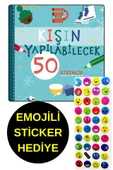 EMOJİLİ  STİCKER HEDİYE  - OKUL ÖNCESİ RESİMLİ KİTAPLAR - KIŞIN YAPILABİLECEK 50 ETKİNLİK thumbnail 1