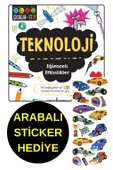 ARABALI  STİCKER HEDİYE - TEKNOLOJİ - EĞLENCELİ ETKİNLİKLER - ÇOCUKLAR İÇİN STEM thumbnail 1