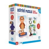 Games Eğitici Puzzle Neşeli Hayvanlar 36 Parça - 1